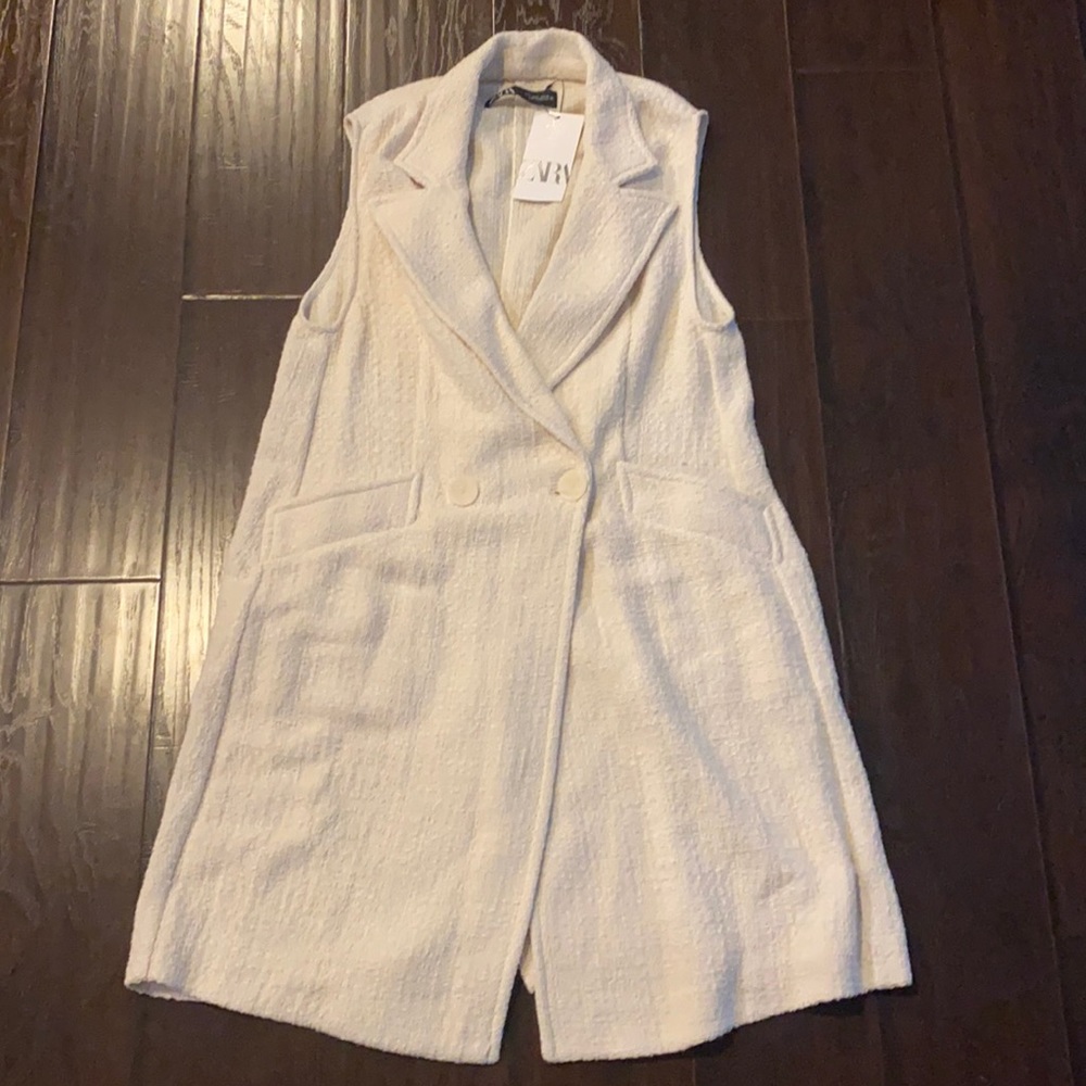 Zara Structured Blazer Vest Dress